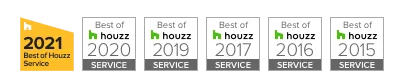 Houzz awards last 6 Years