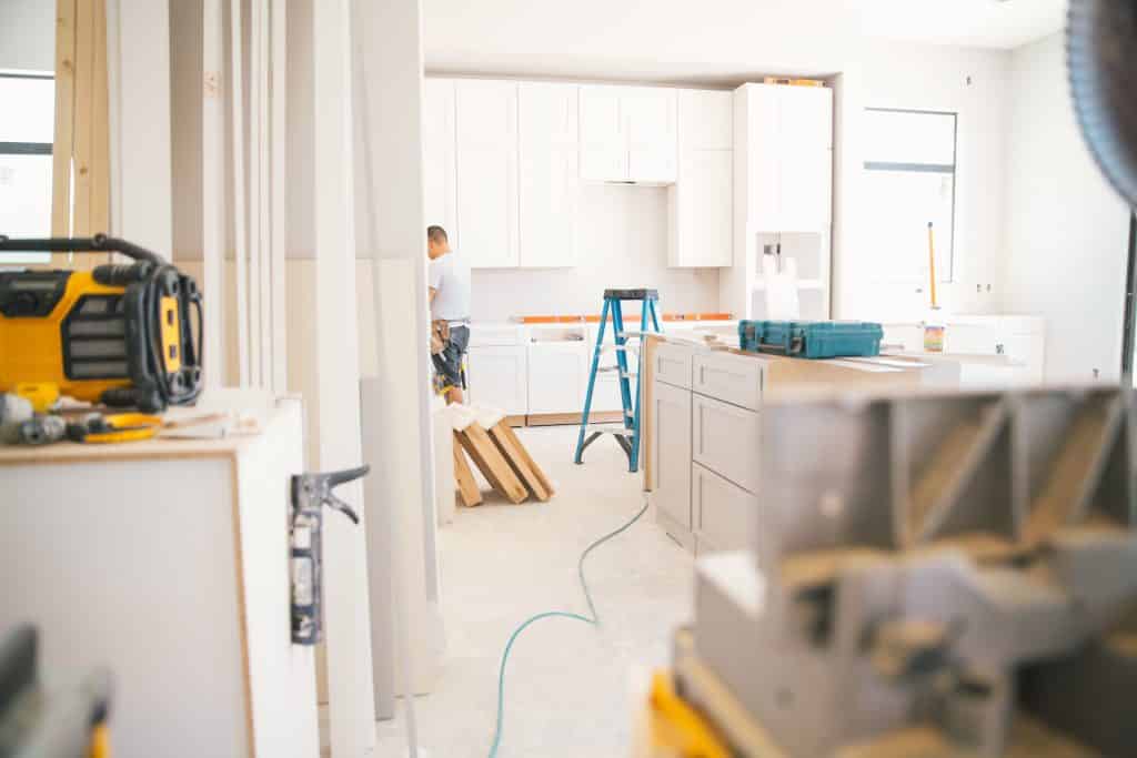 man in the process of kitchen remodeling south hills