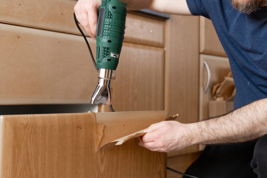 DIY attempt at cabinet refacing