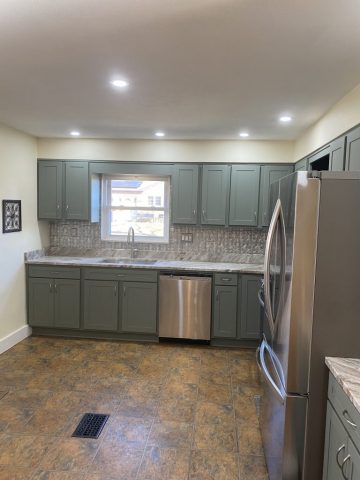 kitchen cabinets refaced to be a lighter blue green color with shaker doors kitchen cabinets refaced to be a lighter blue green color with shaker doors